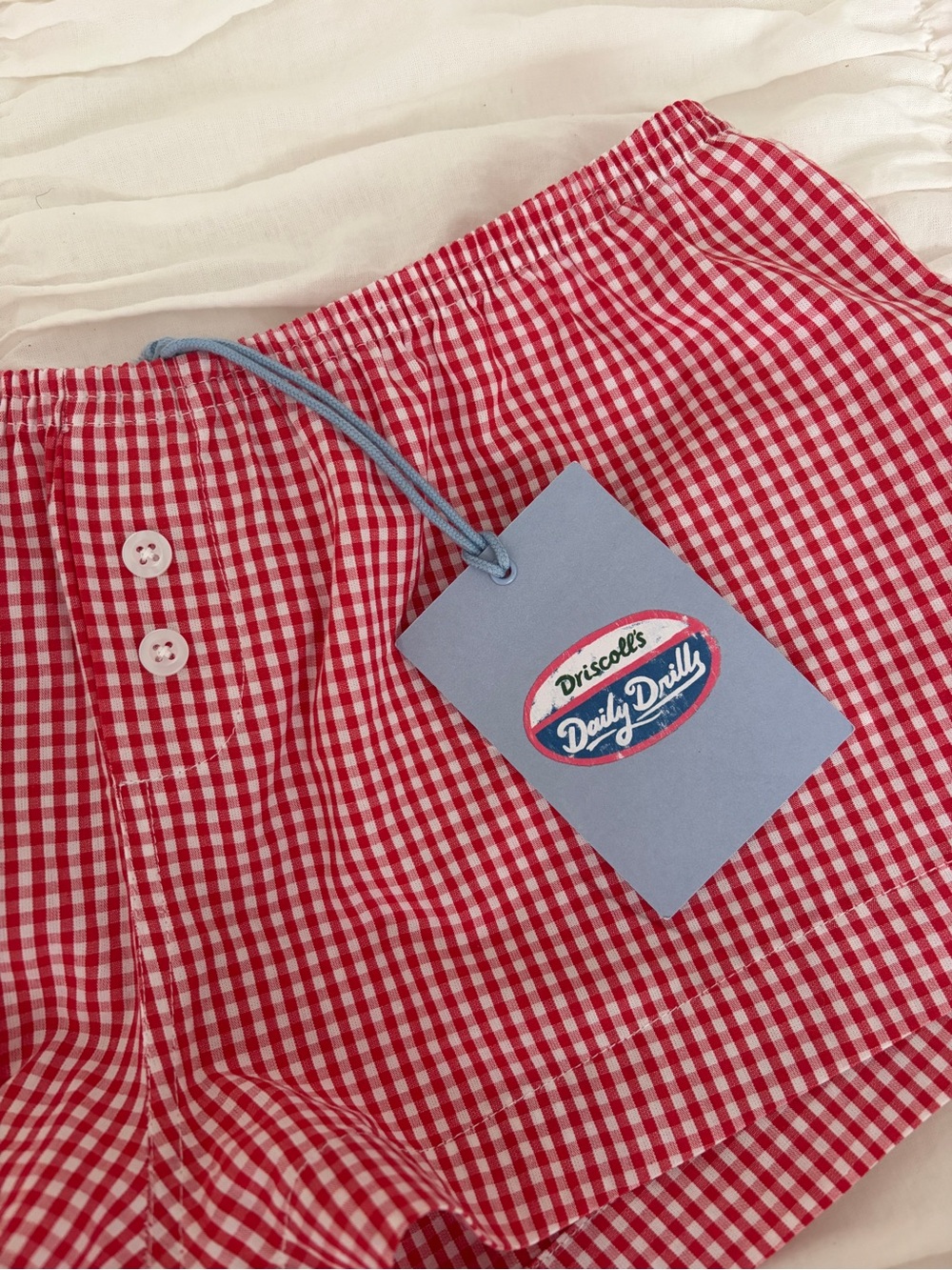 Driscoll's x Daily Drills Red Gingham Shorts